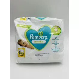 Pampers baba törlőkendő 4x52 db Sensitive