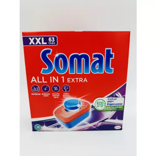 Somat mosogató tabletta 63 mosás 63 db All in 1 Extra