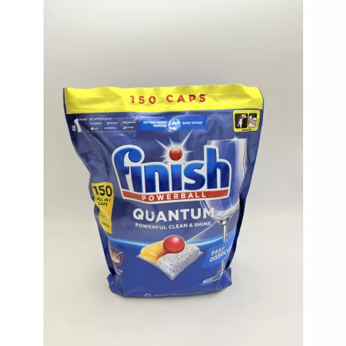 Finish mosogató tabletta 150 mosás 150 db Quantum All in 1 Lemon