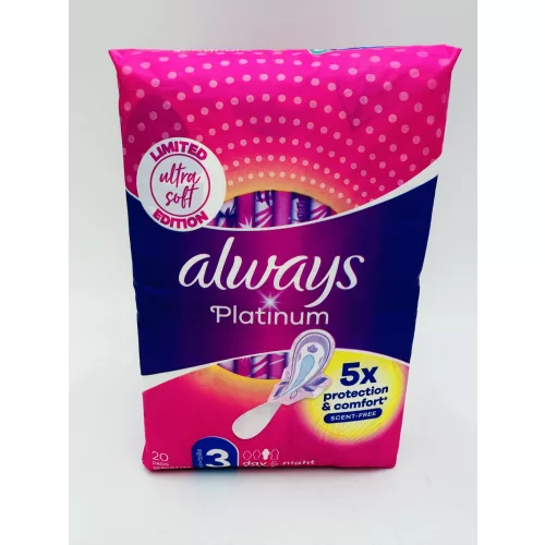 Always eü.betét 20 db Platinum Day&Night Size 3