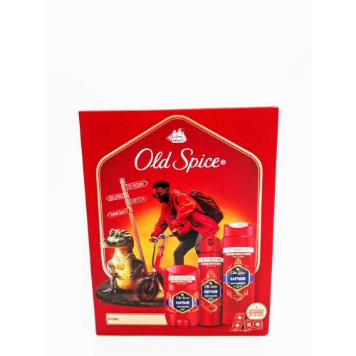 Old Spice ajándékcsomag Captain tusfürdő 250 ml+dezodor 150 ml+stift 50 ml