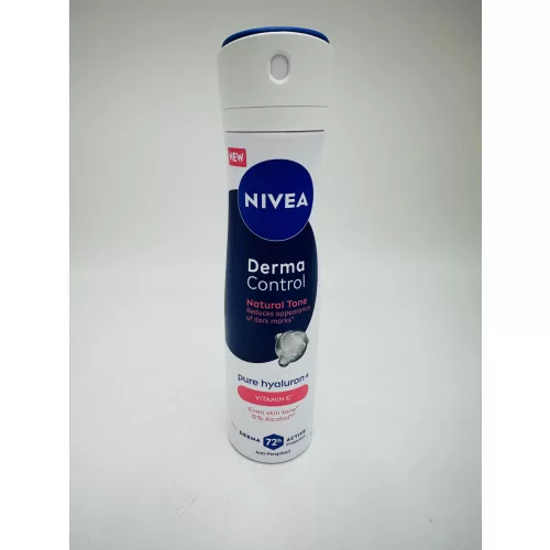Nivea dezodor 150 ml Derma Control Natural Tone Pure Hyaluron+ 0% Alcohol