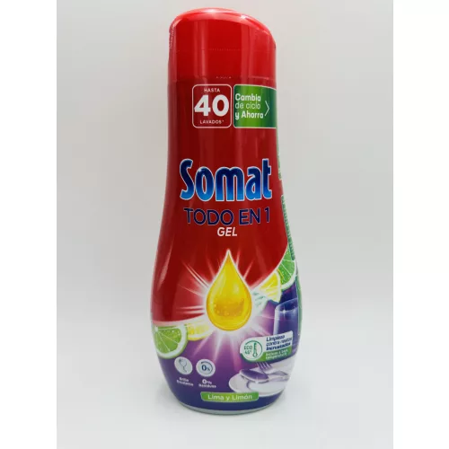 Somat folyékony mosogatószer gépi 40 mosás 640 ml Allin1 Lemon