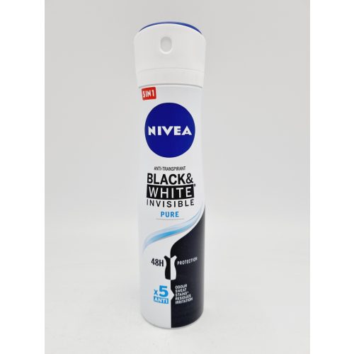 Nivea dezodor 150 ml Invisible B&W Pure 