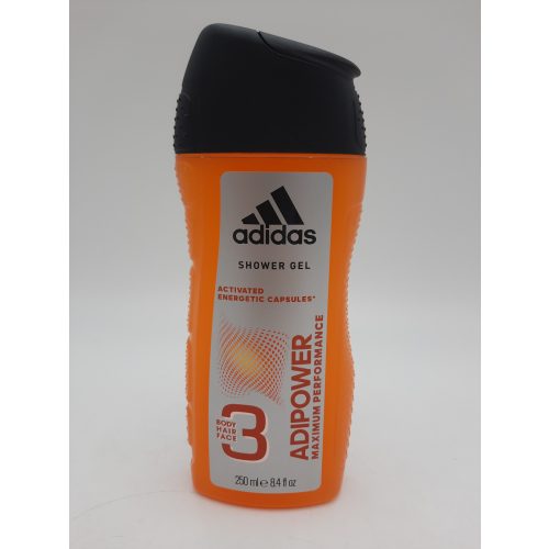 Adidas tusfürdő férfi 250 ml 3in1 Adipower 