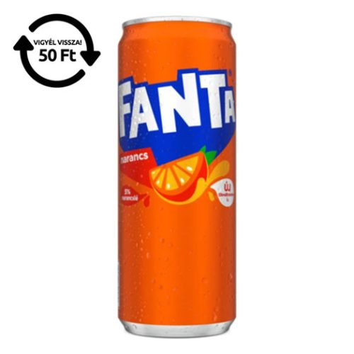  COCA Fanta narancs sleek can 0,33l DRS