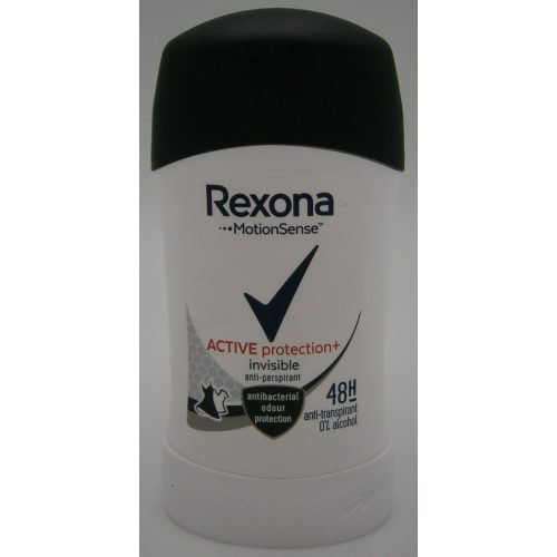 Rexona stift 40 ml Active Protection+Invisible 0% alcohol