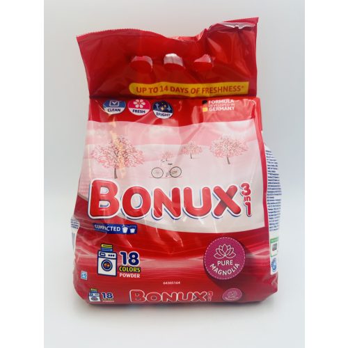 Bonux mosópor zacskós 18 mosás 1,17 kg 3in1 Color Magnolia