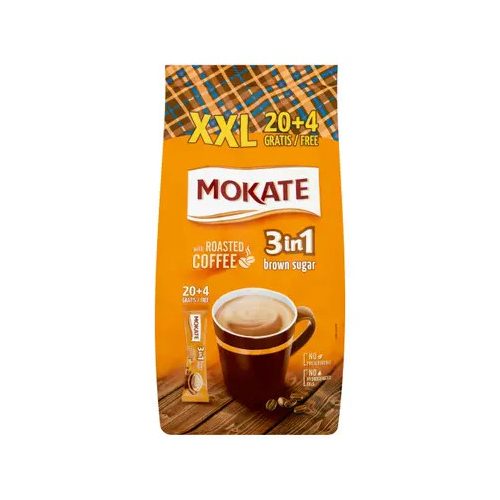  Mokate instant kávé 3in1 XXL Barnacukor 20+4*17g új