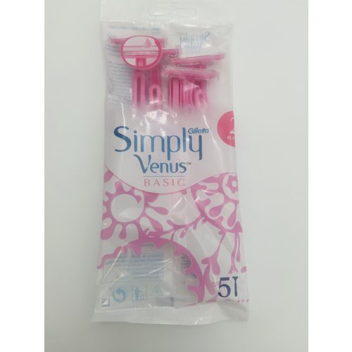 Gillette eldobható borotva női 5 db Simply Venus 2 Basic