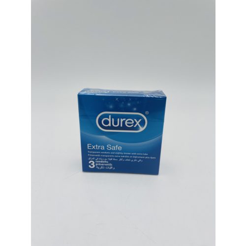 Durex óvszer 3 db Dry Extra Safe 