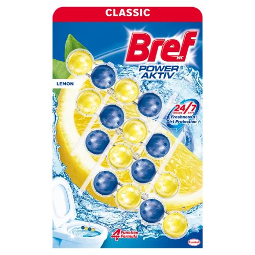 Bref wc illatosító 4x50 g Power Aktív Lemon