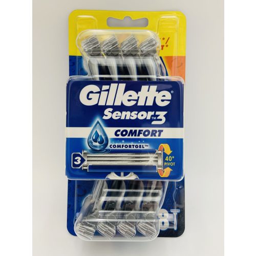 Gillette eldobható borotva 8 db Sensor 3 Comfort