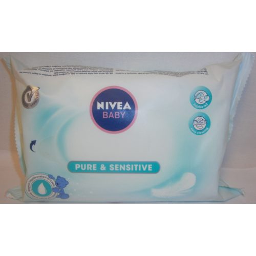 Nivea Baby törlőkendő 63 db Pure&Sensitive 