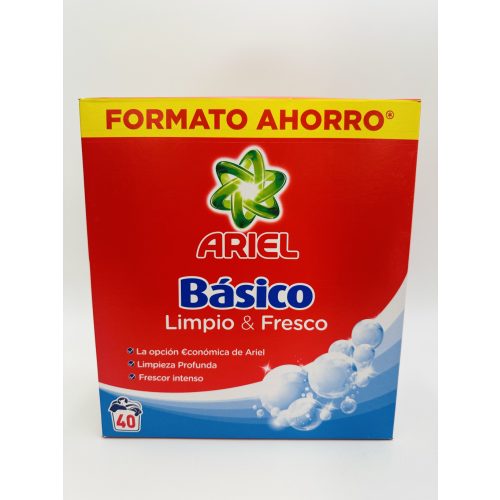 Ariel mosópor dobozos 40 mosás 2,6 kg Basico