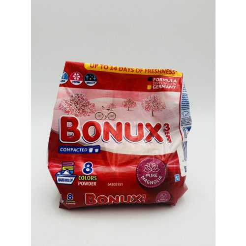 Bonux mosópor zacskós kézi 8 mosás 400 g 3in1 Pure Magnolia Colors