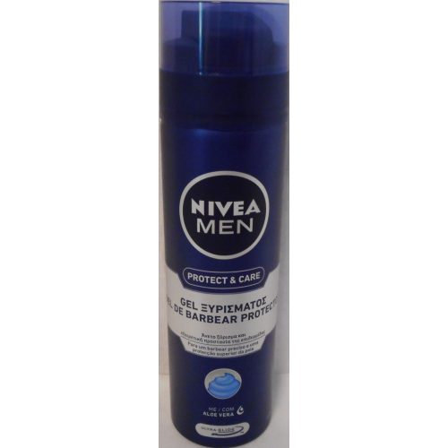 Nivea borotvagél férfi 200 ml Protect&Care Aloe Vera