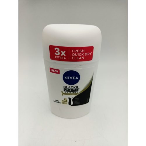 Nivea stift 50 ml Invisible B&W Silky Smooth