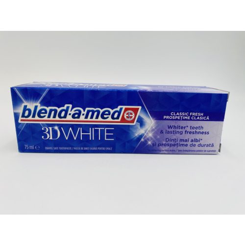 Blend A Med fogkrém 75 ml 3D White Classic Fresh