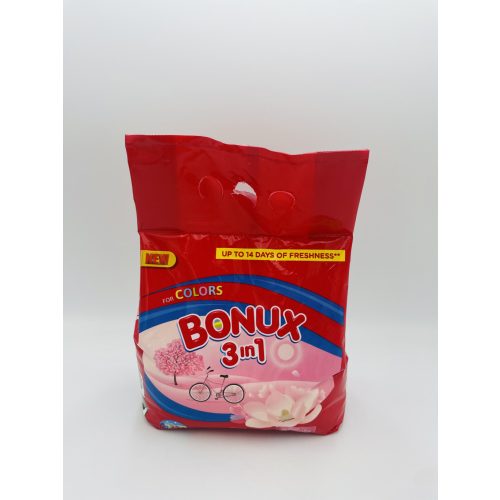 Bonux mosópor zacskós 20 mosás 1,5 kg Color 3in1 Pure Magnolia