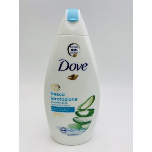 Dove tusfürdő 450 ml Fresca Idratazione Aloe Betulla 0%