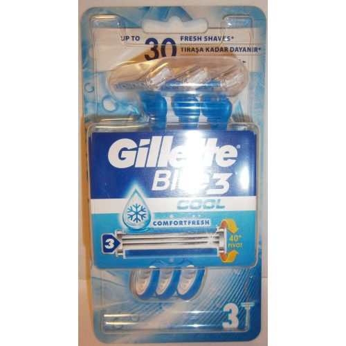 Gillette eldobható borotva 3 db Blue 3 Cool