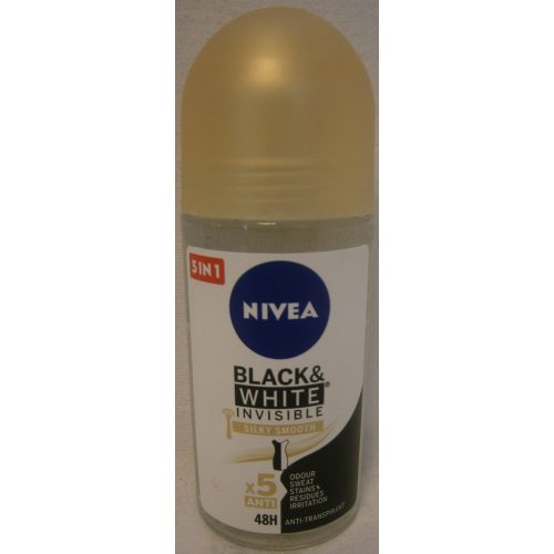 Nivea roll-on 50 ml Invisible B&W Silky Smooth