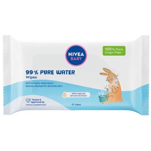 Nivea Baby törlőkendő 57 db Pure Water