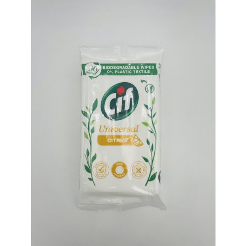 Cif törlőkendő 36 db Universal Citrus Biodegradable