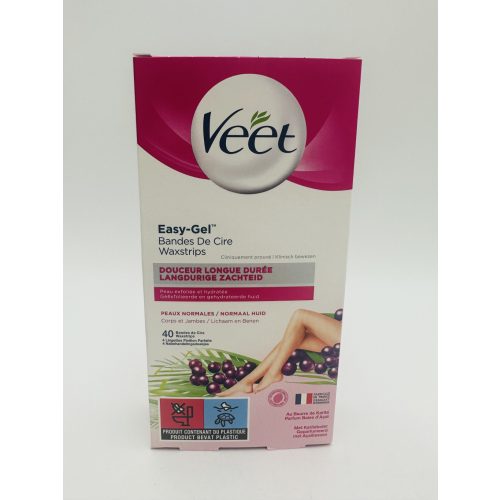 Veet hideggyanta csíkok 40 db+4 db törlőkendő Normal Acai Berry