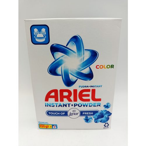 Ariel mosópor dobozos kézi 4 mosás 450 g Color Touch of Lenor Fresh