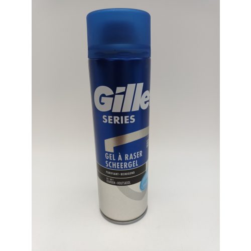 Gillette borotvagél 200 ml Series Cleansing Charcoal