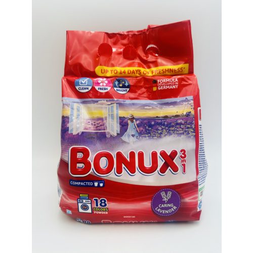 Bonux mosópor zacskós 18 mosás 1,17 kg 3in1 Color Lavender