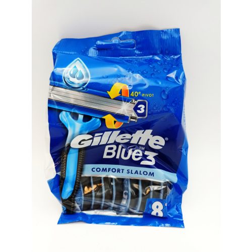 Gillette eldobható borotva 8 db Blue 3 Comfort Slalom