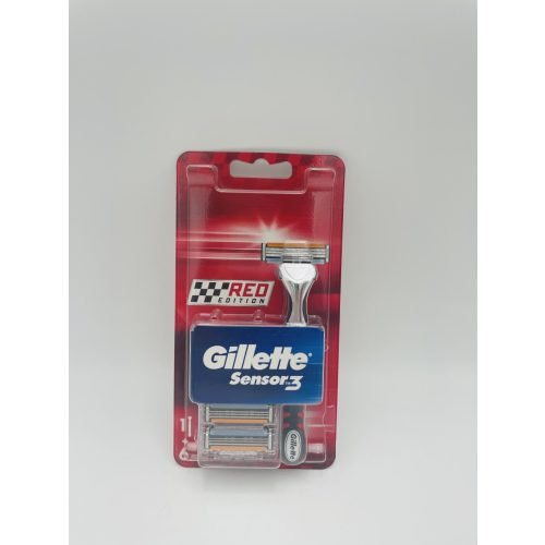 Gillette készülék+6 db borotvabetét Sensor 3 Red