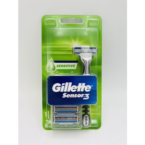 Gillette készülék+6 db borotvabetét Sensor 3 Sensitive