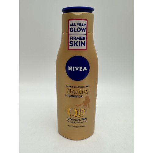 Nivea önbarnító testápoló 200 ml Q10 Firming + Radiance Gradual Tan